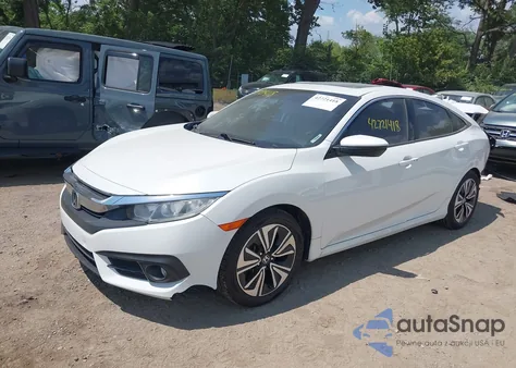 2017 Honda Civic Ex-T from USA, damaged, VIN 2HGFC1F37HH651398